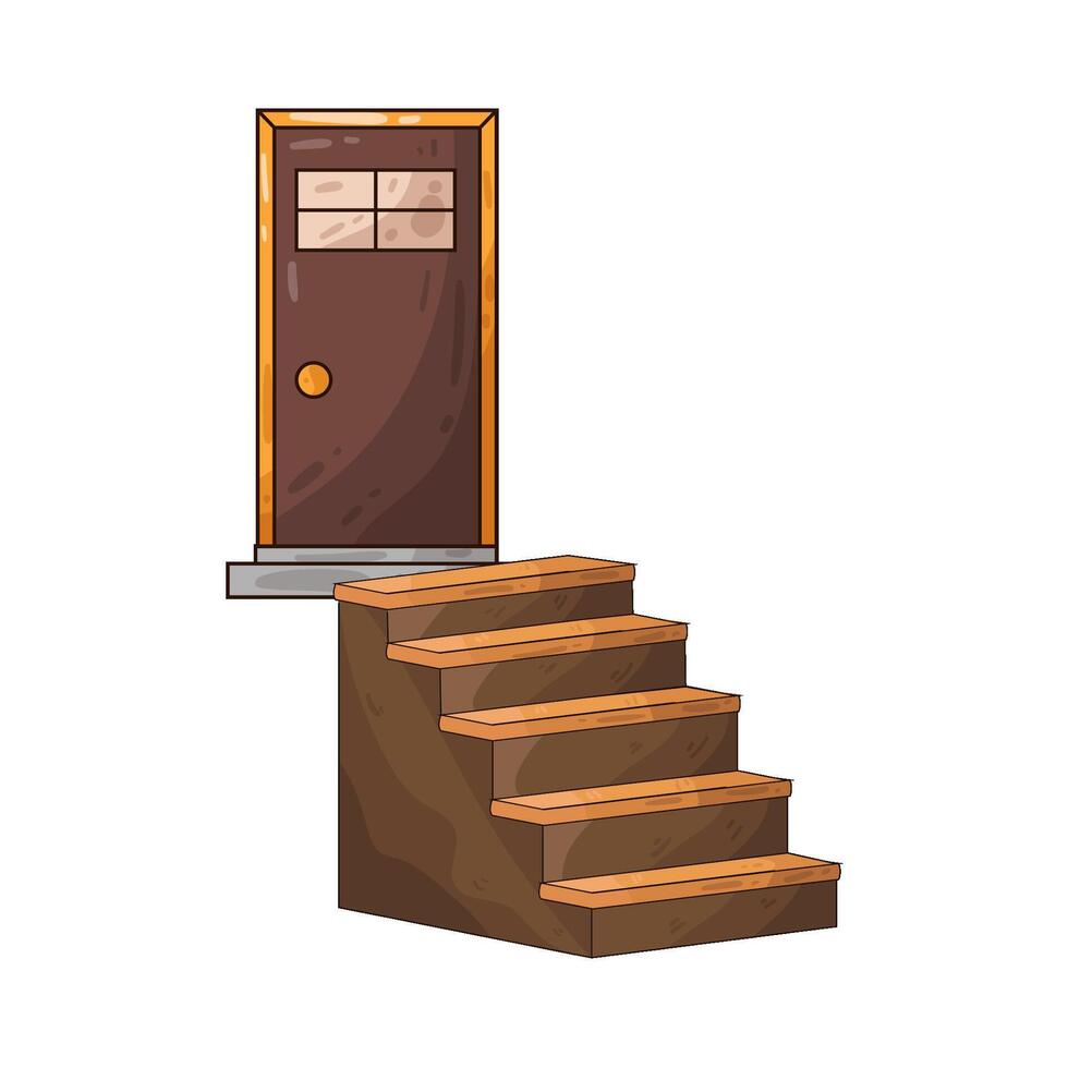 Illustration of stairs vector