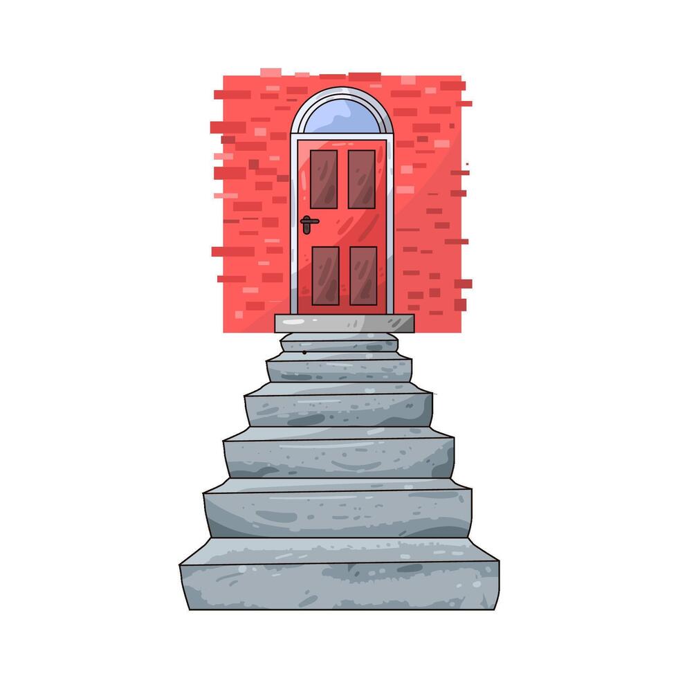 Illustration of stairs vector