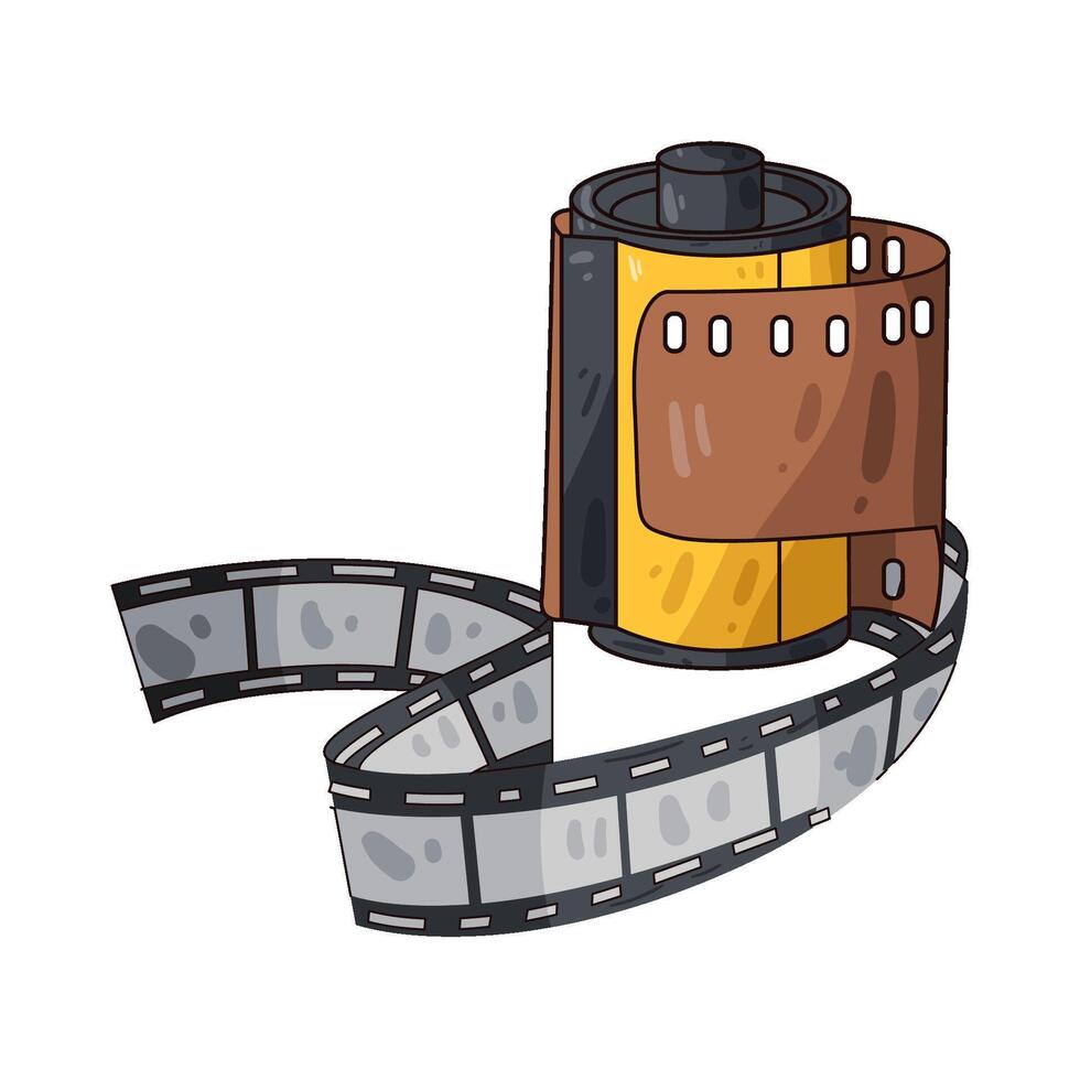 Illustration of film roll vector
