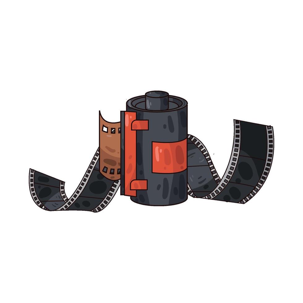 Illustration of film roll vector