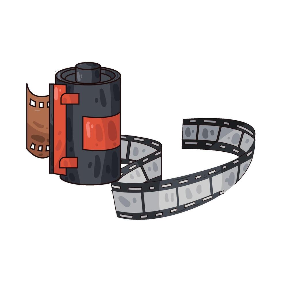 Illustration of film roll vector