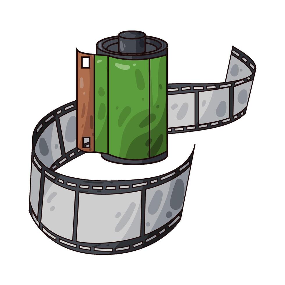 Illustration of film roll vector