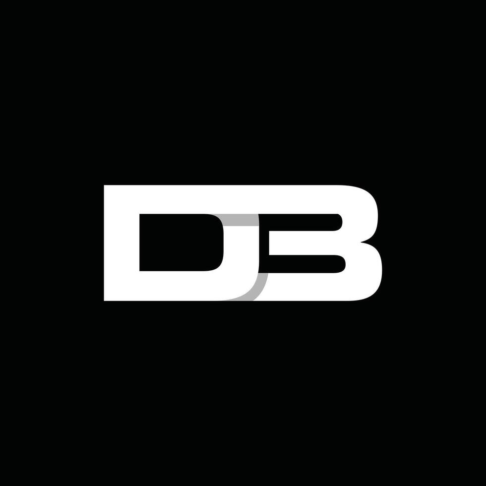 Modern Initial DB Geometric Business Icon Creative Design Template Logo vector
