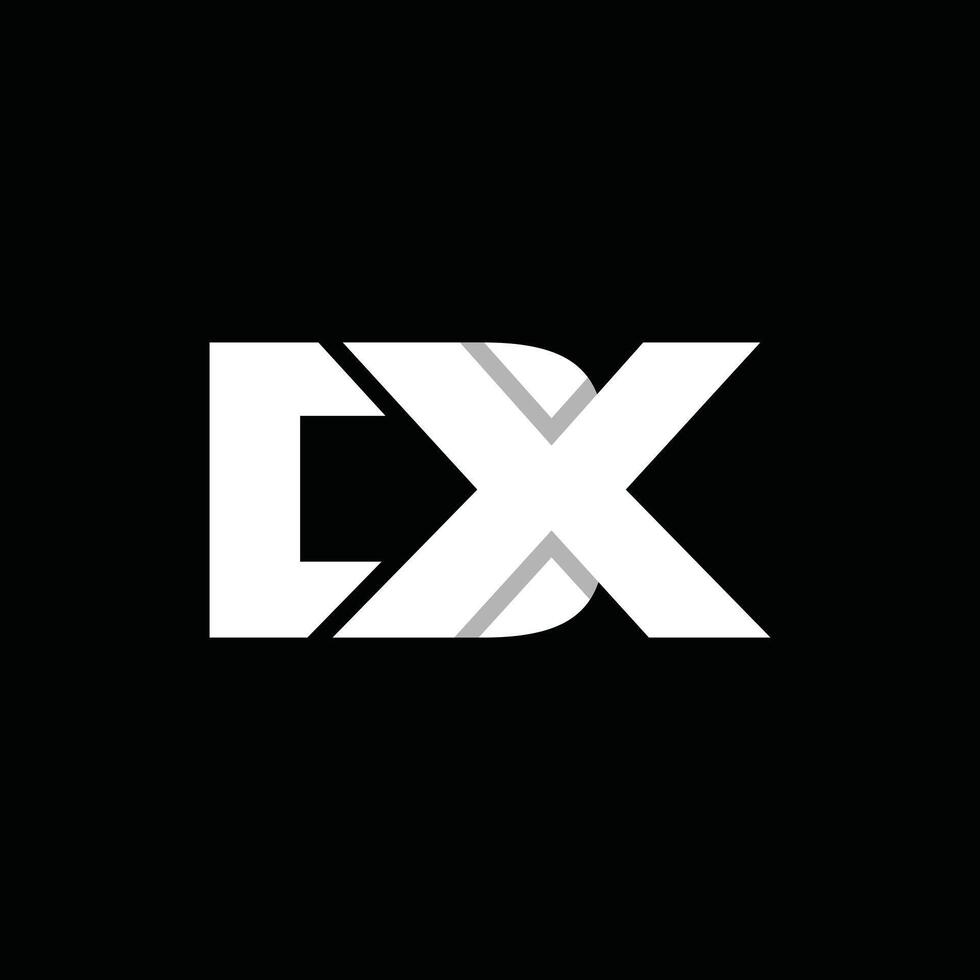 Monogram Initial DX Simple Icon Modern Business Creative Design Logo vector