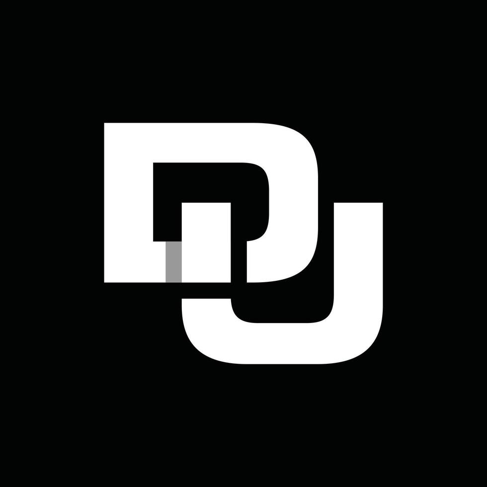 Monogram Initial DU Or UD Simple Business Icon Design Logo vector