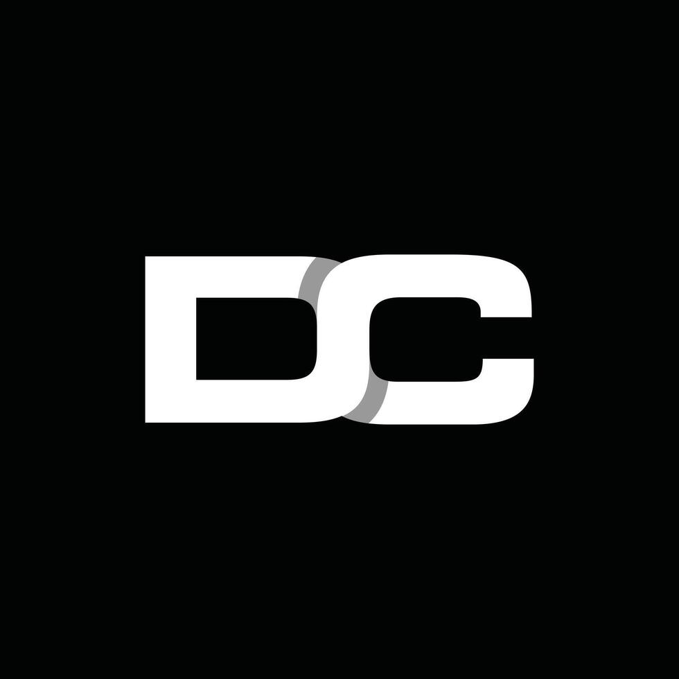 Modern Geometric Initial DC Business Icon Creative Design Logo vector