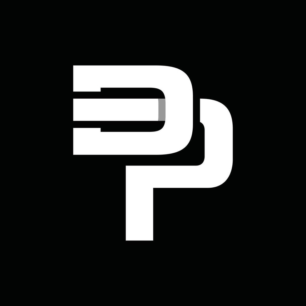 Modern Minimalist Letter DP Business Icon Creative Design Logo vector