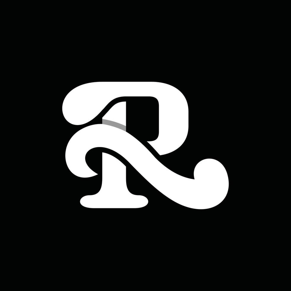 Initial PR Or RP Minimalist Modern Business Creative Design Logo vector