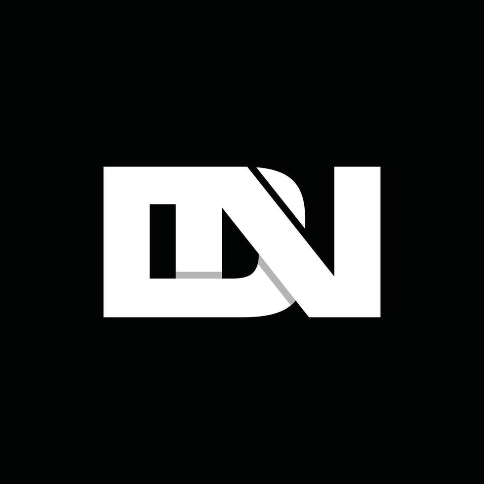 Modern Geometric Initial DN Simplicity Business Icon Creative Design Logo vector