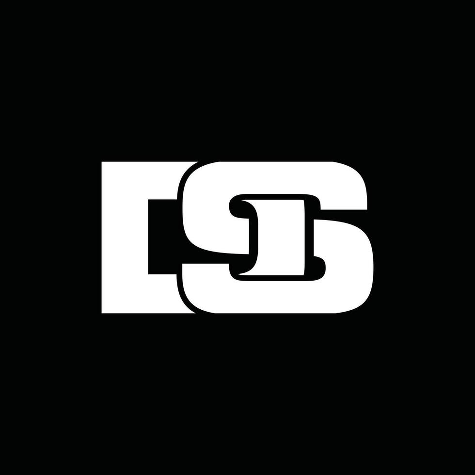 Simple Initial DS Creative Business Icon Design Template Logo vector