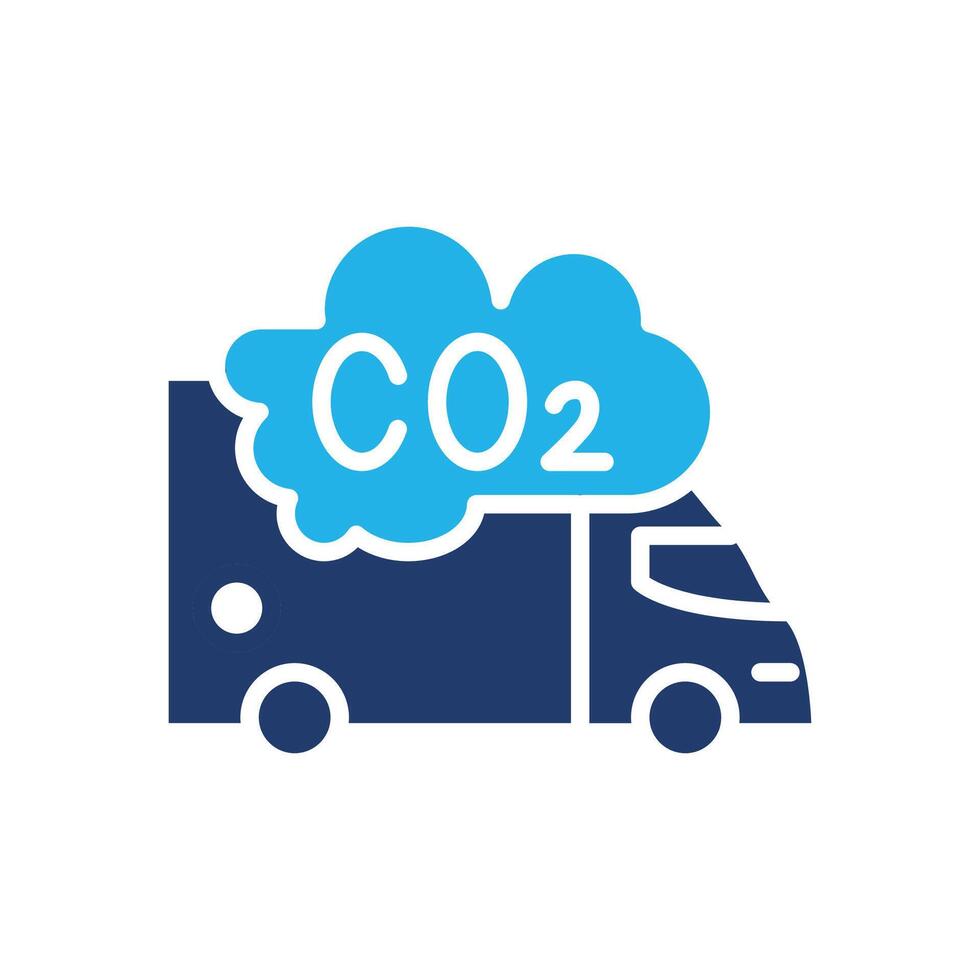 carbon dioxide colored icon design good for web and mobile app vector