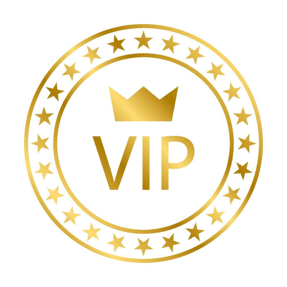 VIP icon for graphic design, logo, website, social media, mobile app, UI vector