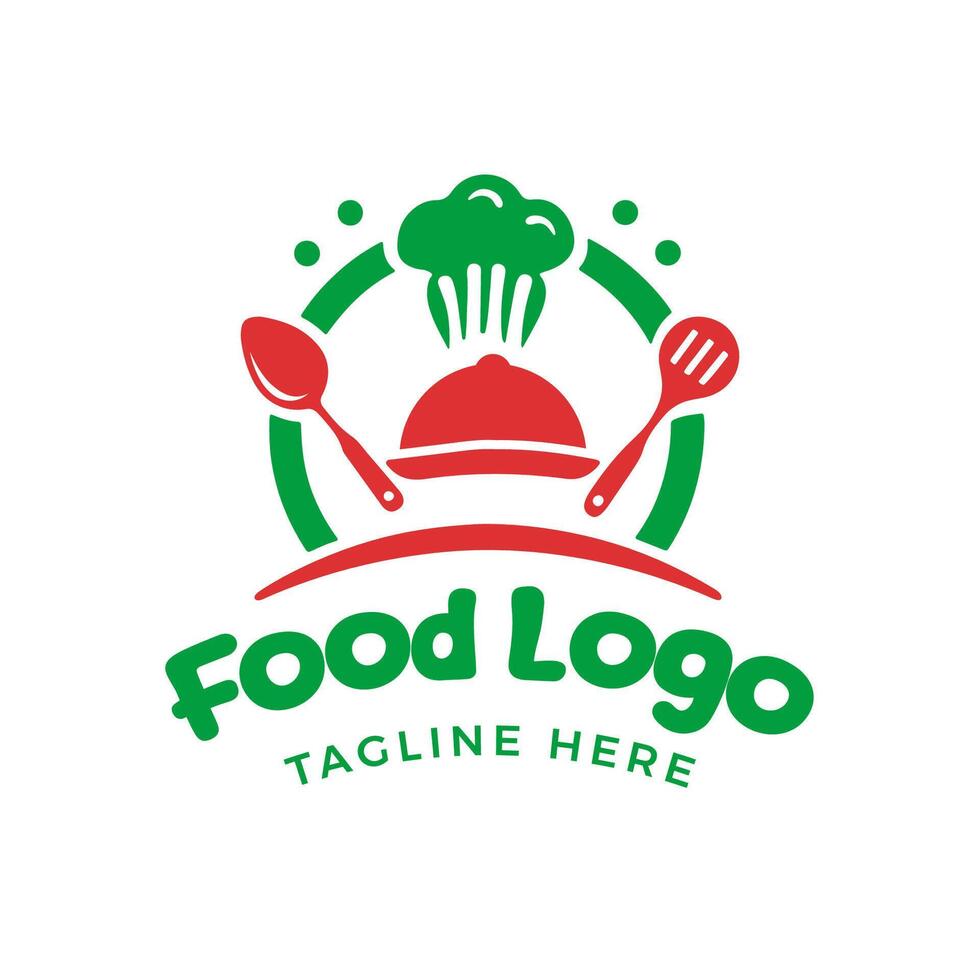 Simple food logo vector
