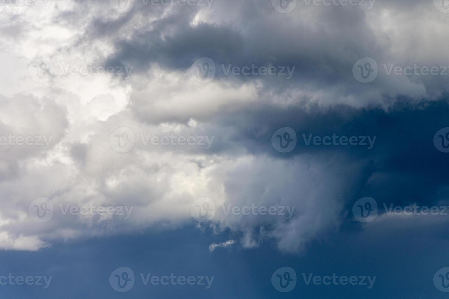 Blue sky and White cloud nature background. photo
