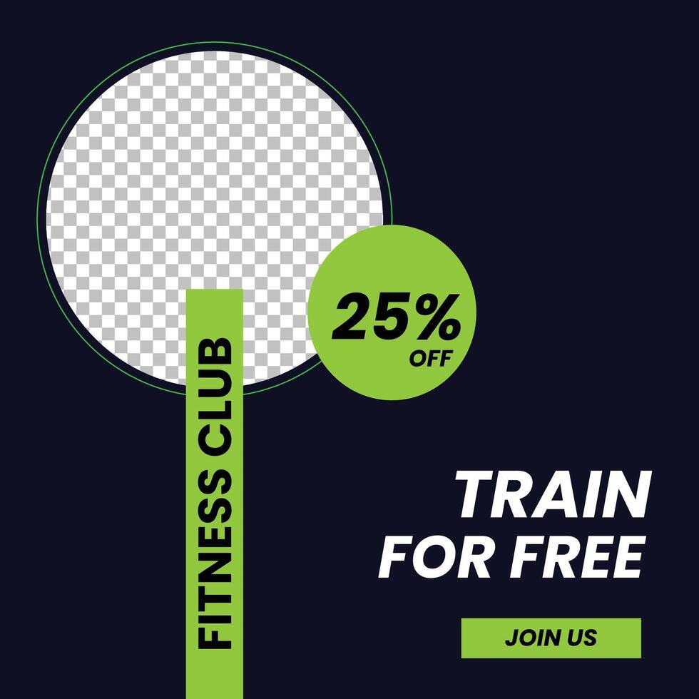 Fitness Social Media Post vector
