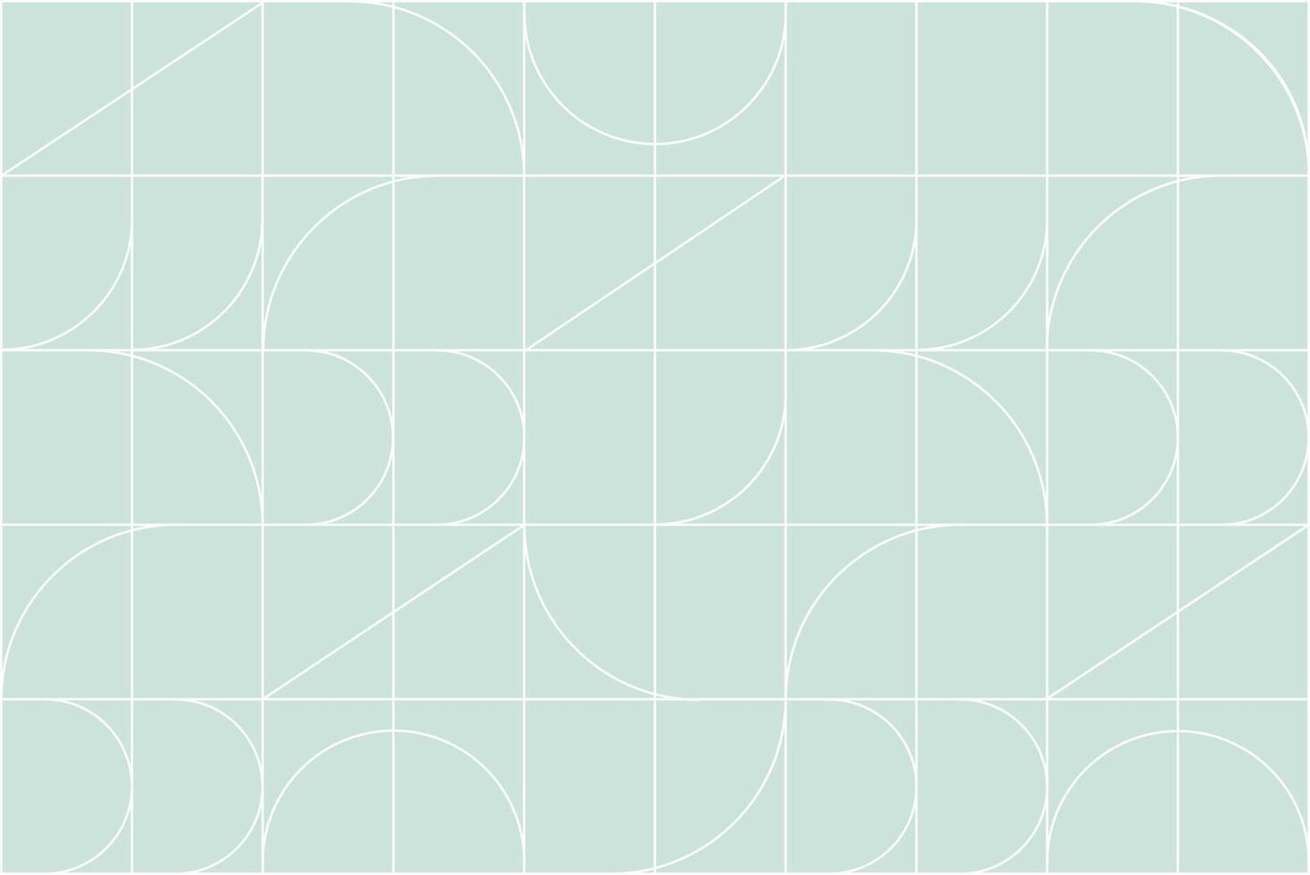 Art deco linear pattern drawing in linear style on turquoise background vector