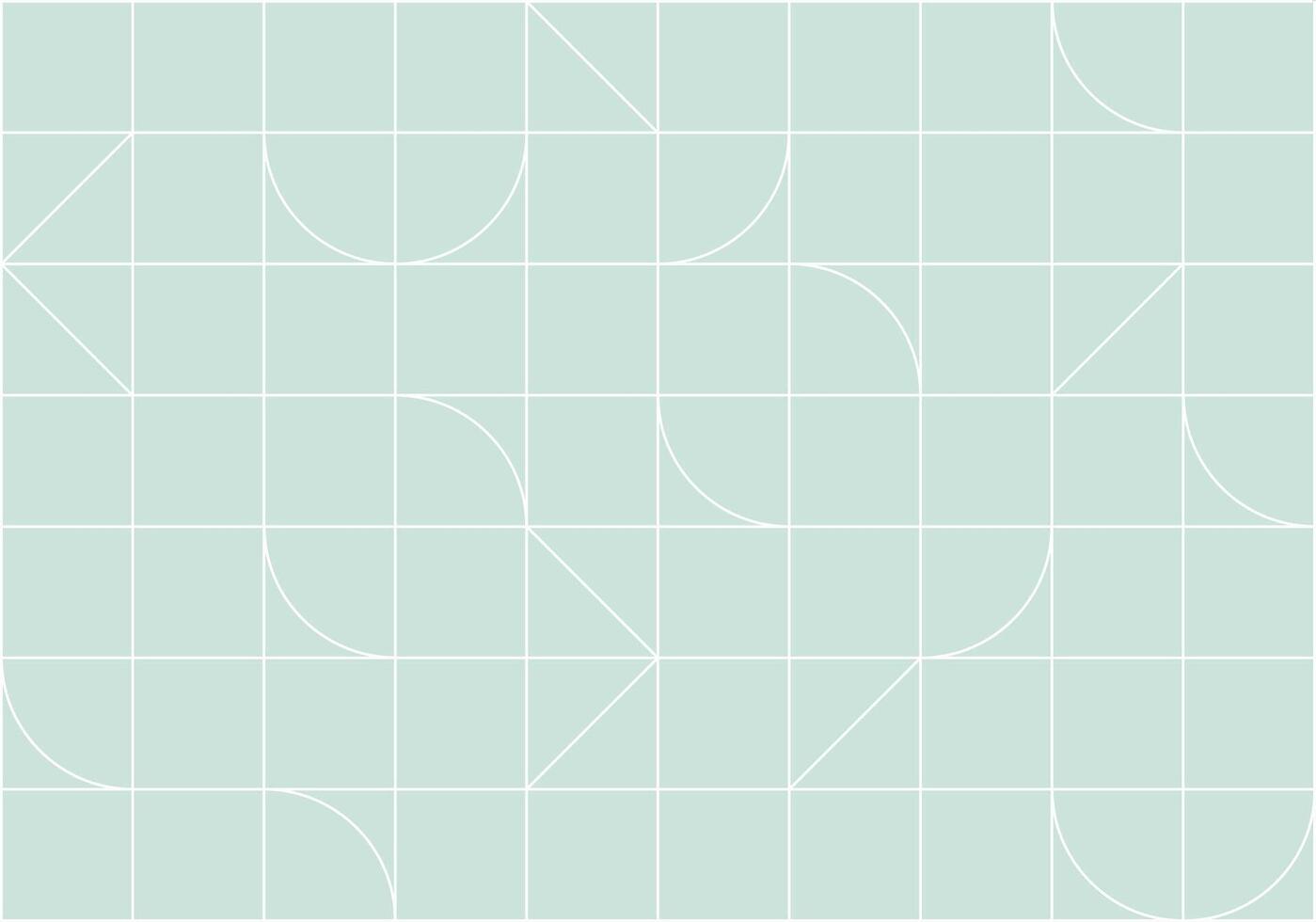 Linear seamless art deco pattern drawing in linear style on turquoise background vector