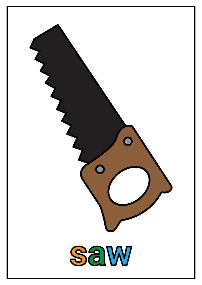 Simple Saw Clipart vector