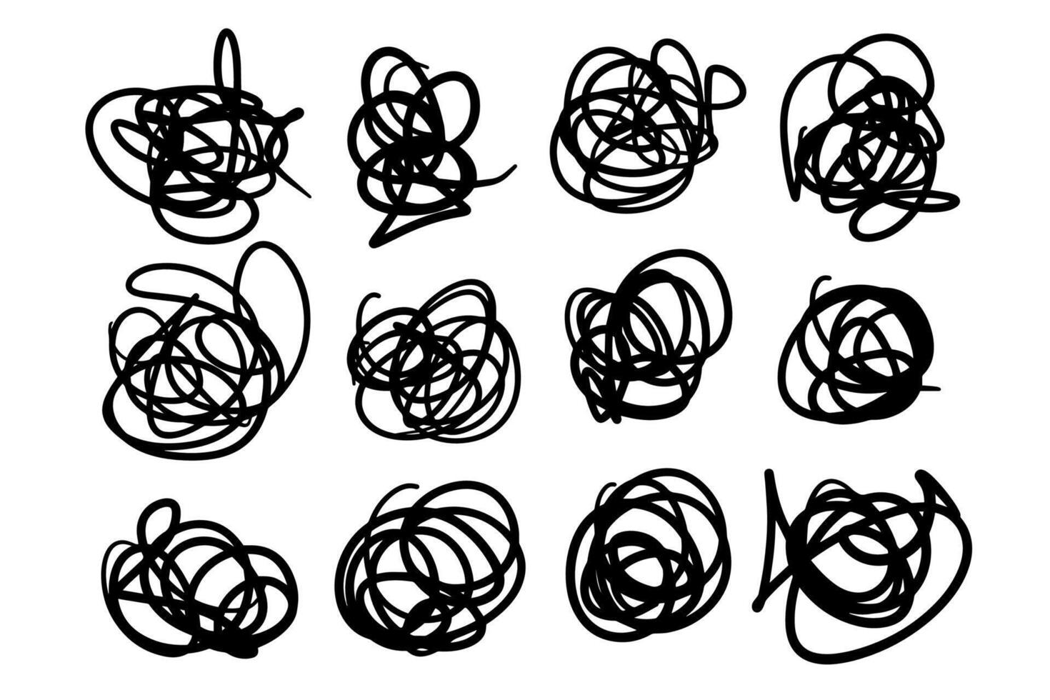 scribble pack, doodle ink vector