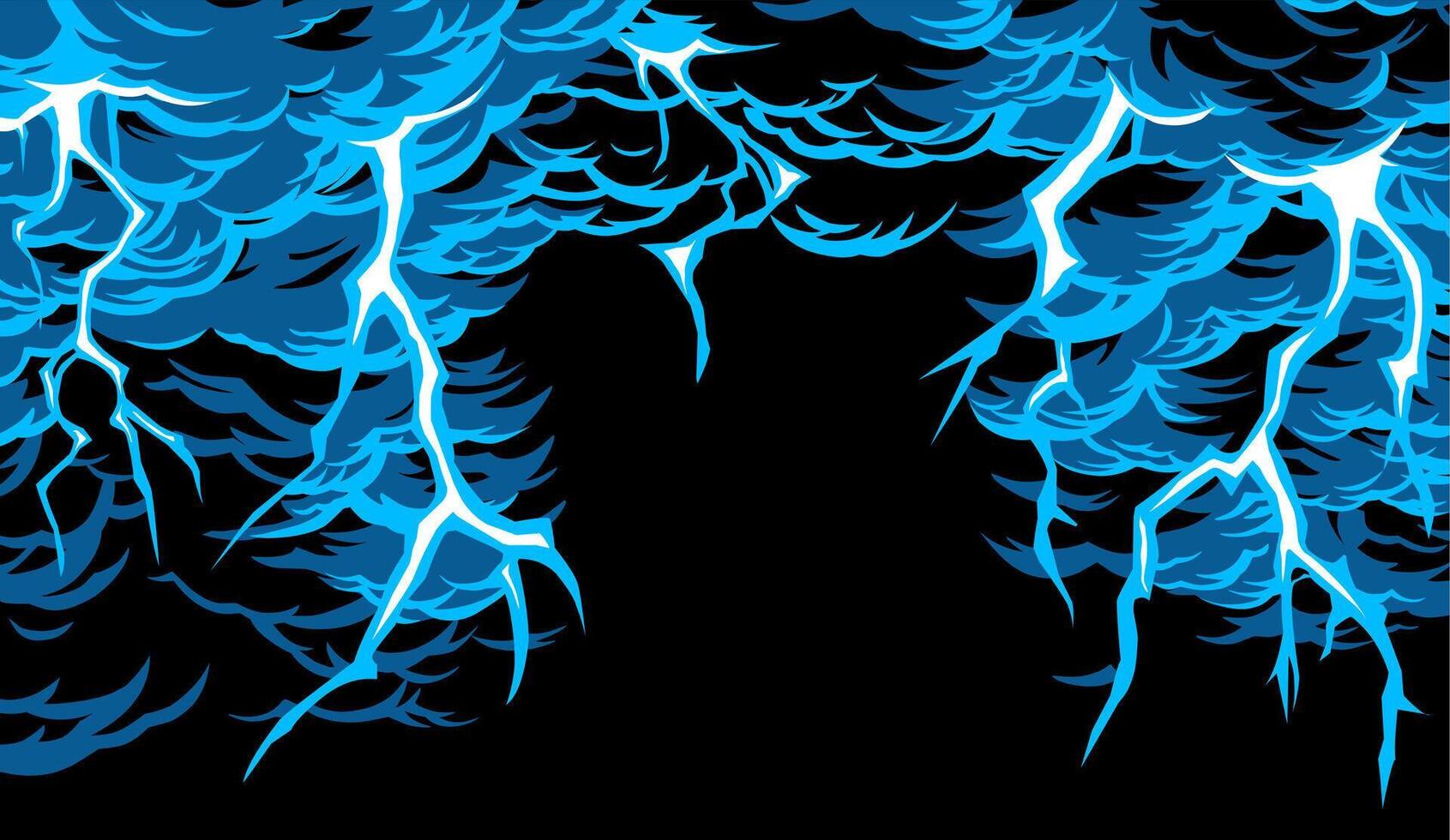 Dynamic Lightning Storm Illustration for Dramatic Backgrounds vector