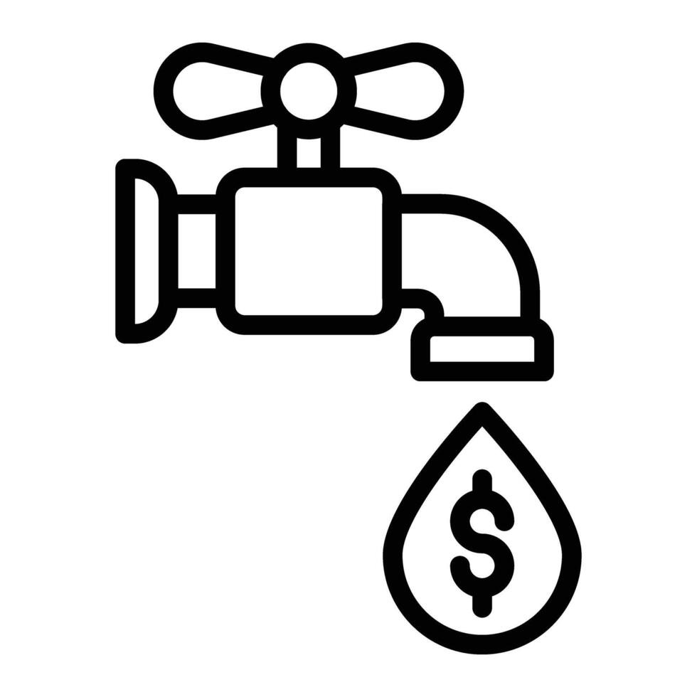 Liquidity Line Icon Design vector
