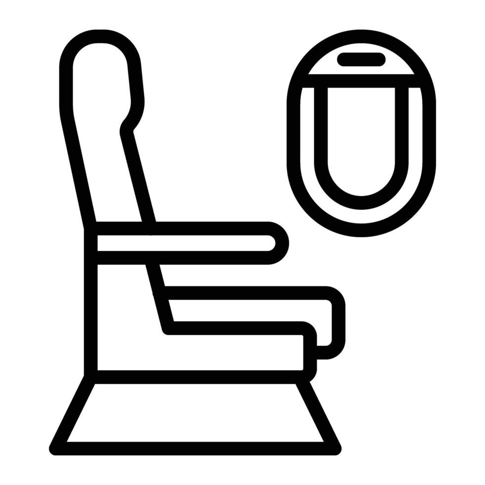 Seat Line Icons Design vector