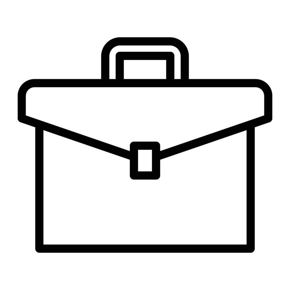 Brief Case Line Icons Design vector
