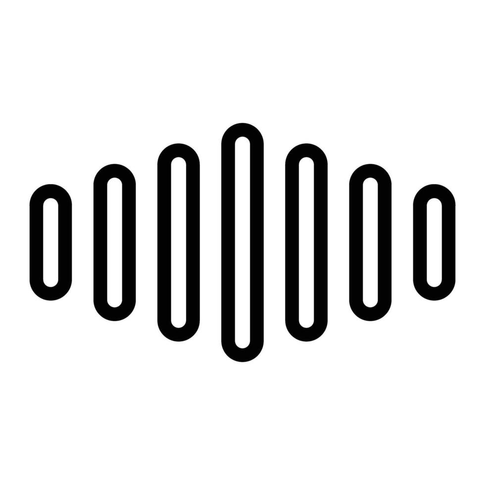 Audio Wave Line Icons Design vector
