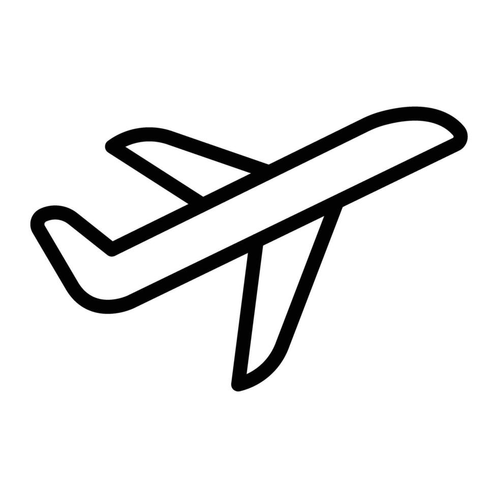 Takeoff Line Icons Design vector