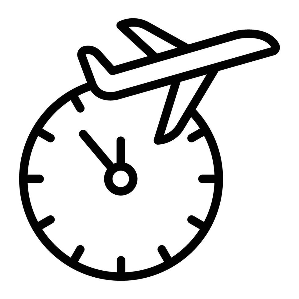 Flight Delay Line Icons Design vector