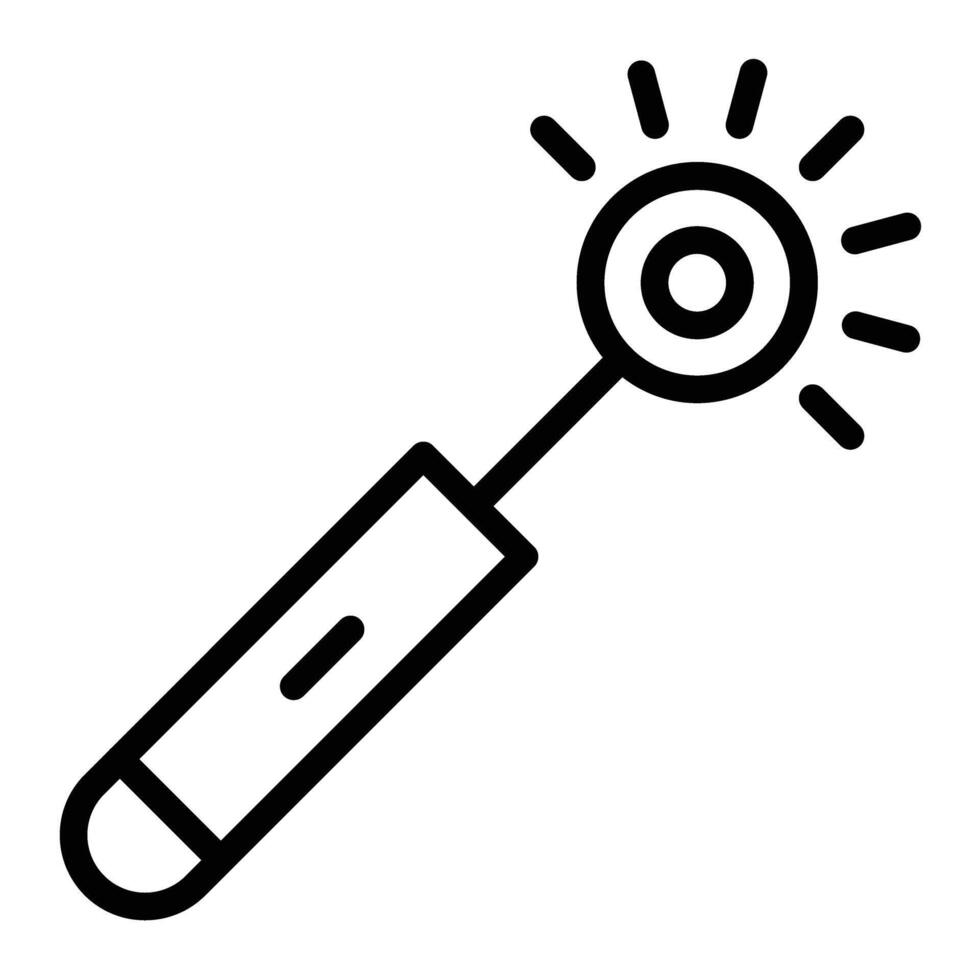 Laser Pen Line Icons Design vector
