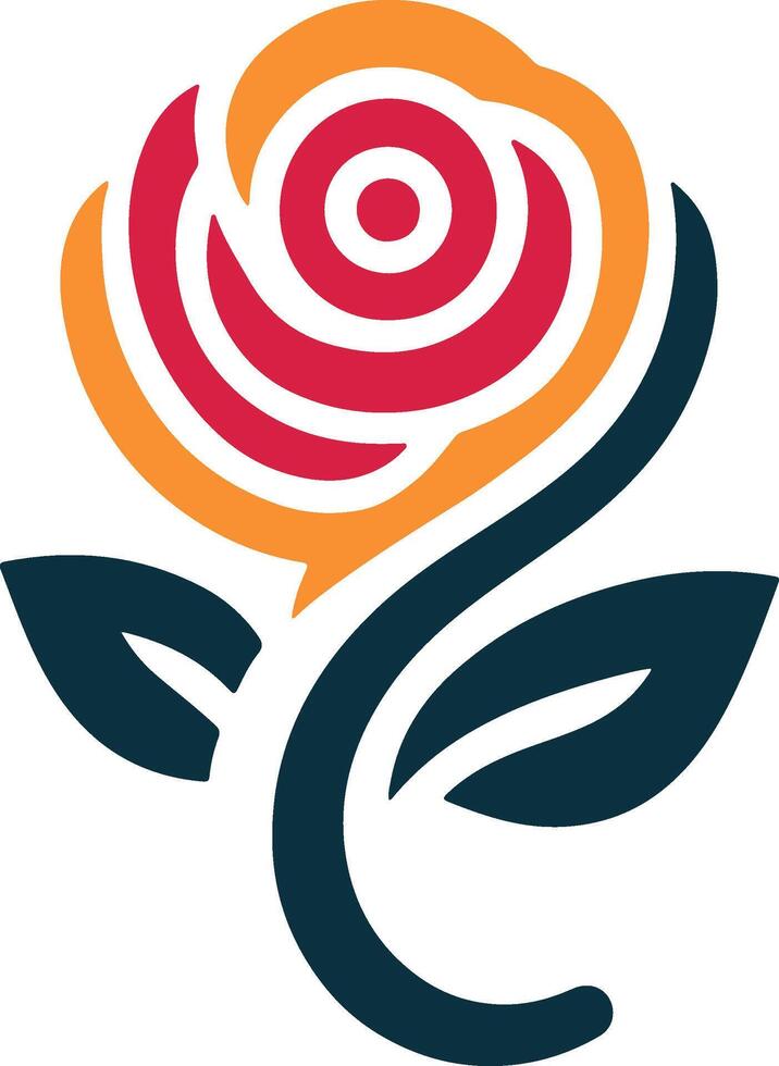 creative flower logo icon with a white background vector