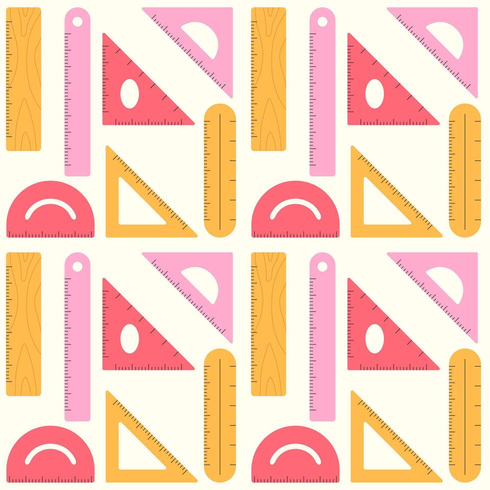 Variety of rulers background vector