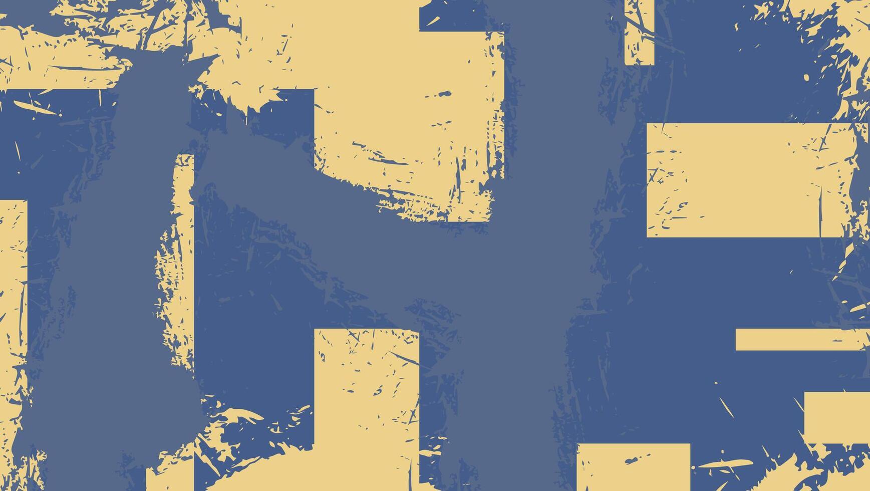 Dark Blue Yellow Grunge Paint Texture Design Background vector