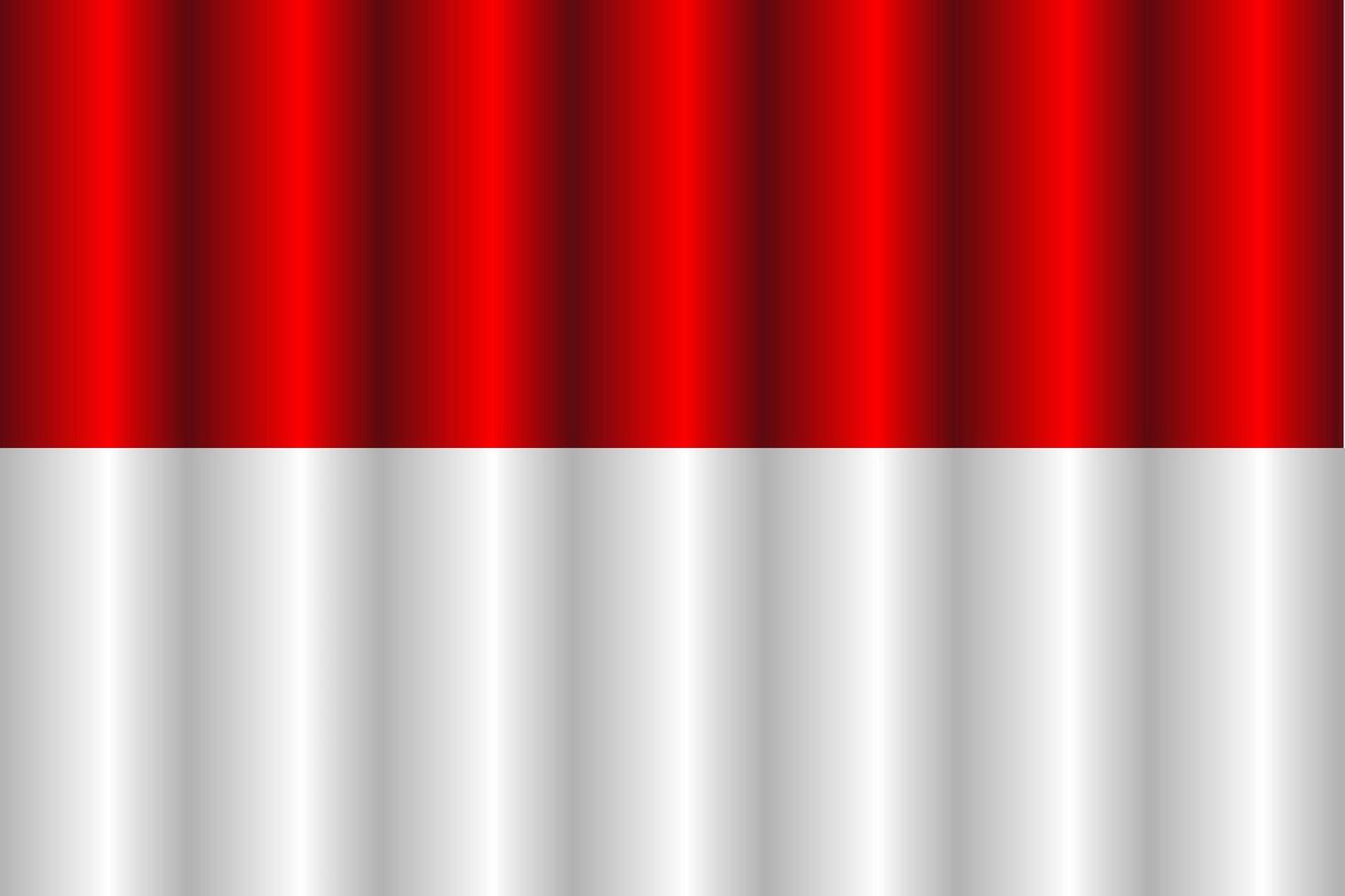 Waving indonesia flag for banner design. Tube background with waving national flag of indonesia. Festive patriotic design. Indonesian holidays. vector