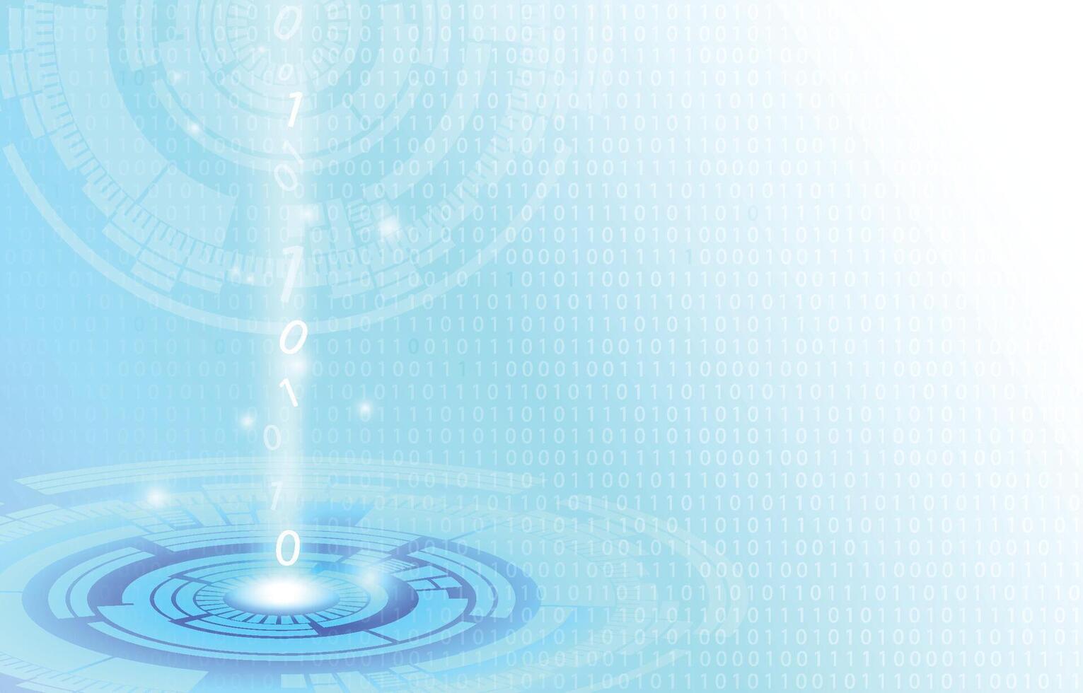 Abstract technology background with binary code vector