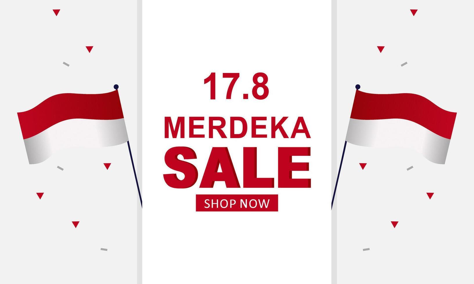 79th of august indonesian independence day sale square banner for social media post vector