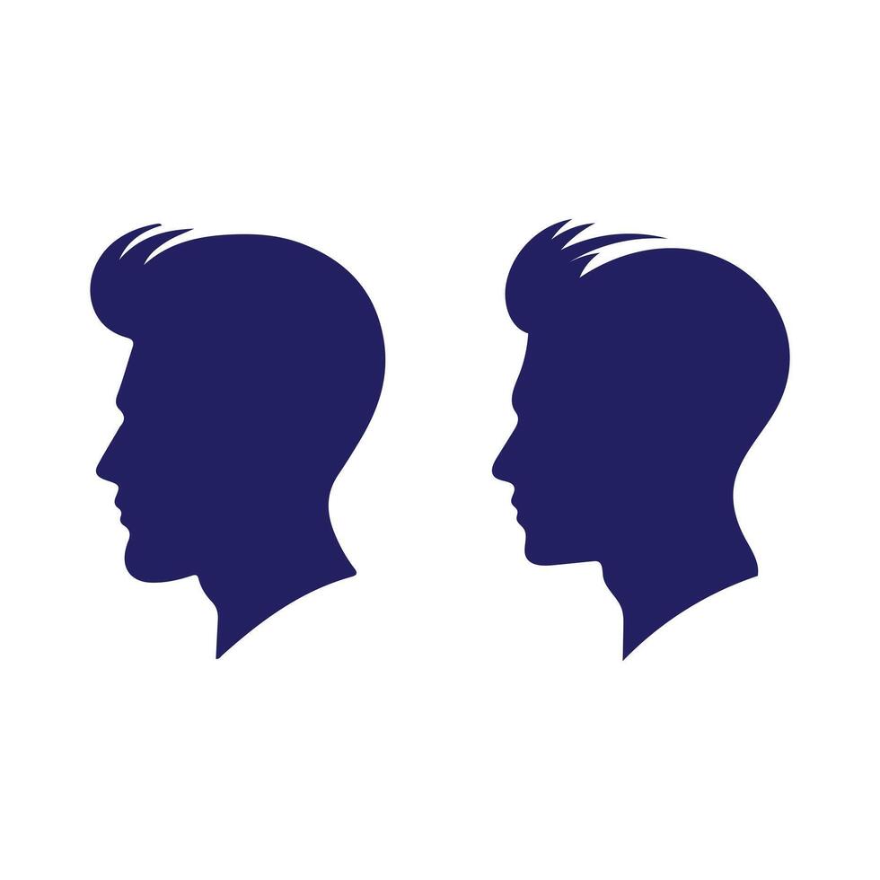 Elegant Hairstyles for Modern Men vector