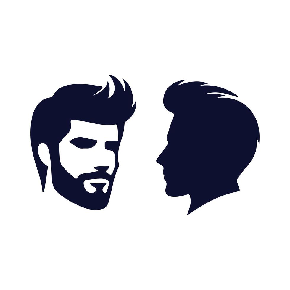 Elegant Hairstyles for Modern Men vector