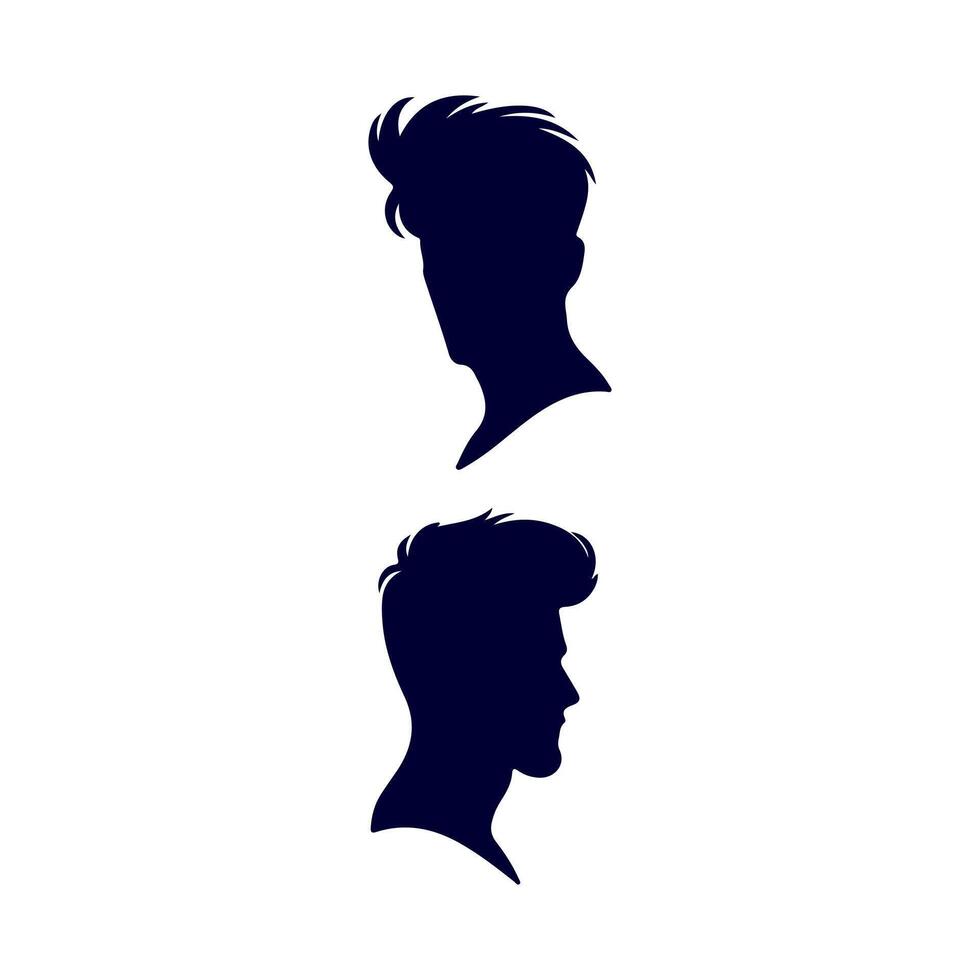 Elegant Hairstyles for Modern Men vector
