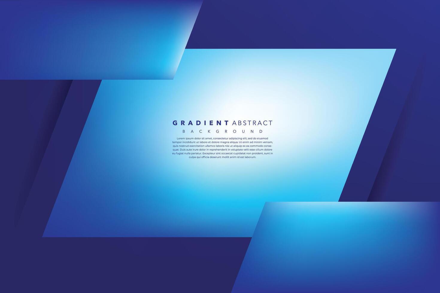 3d modern and abstract blue background template vector