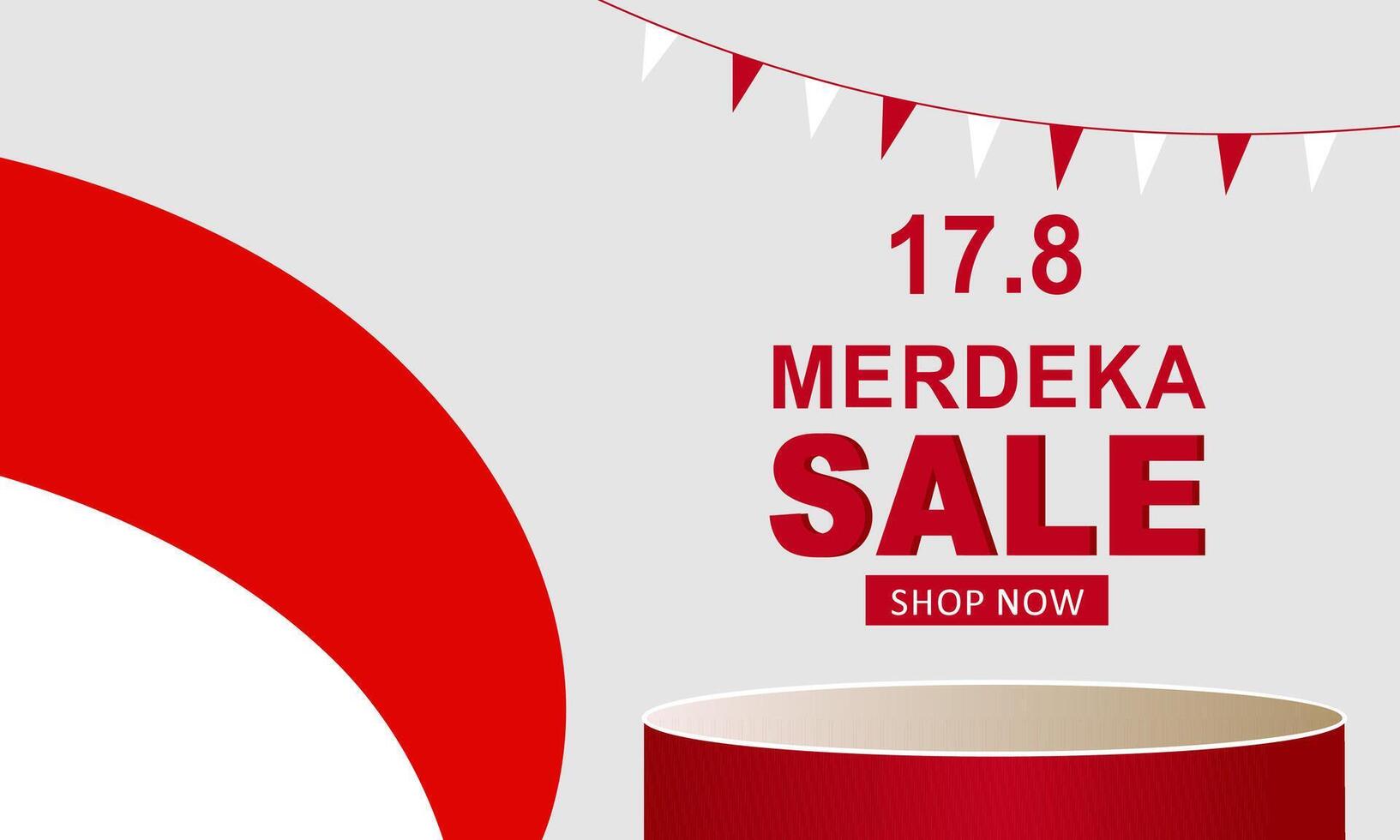 79th of august indonesian independence day sale square banner for social media post vector