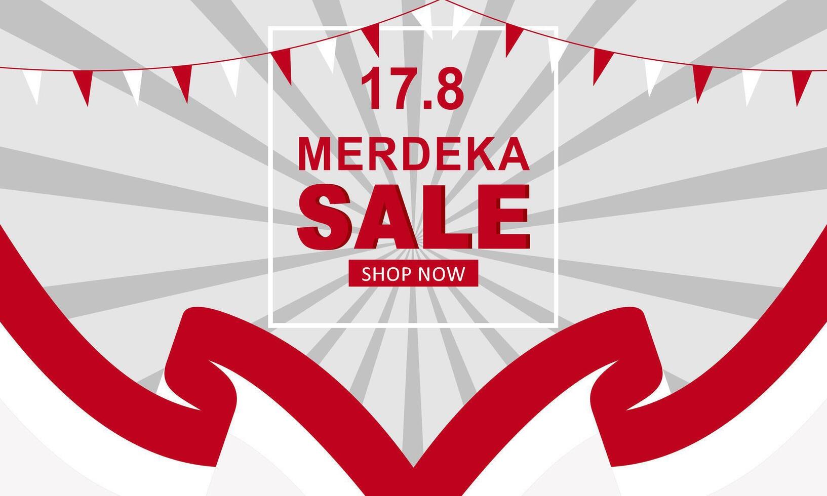 79th of august indonesian independence day sale square banner for social media post vector