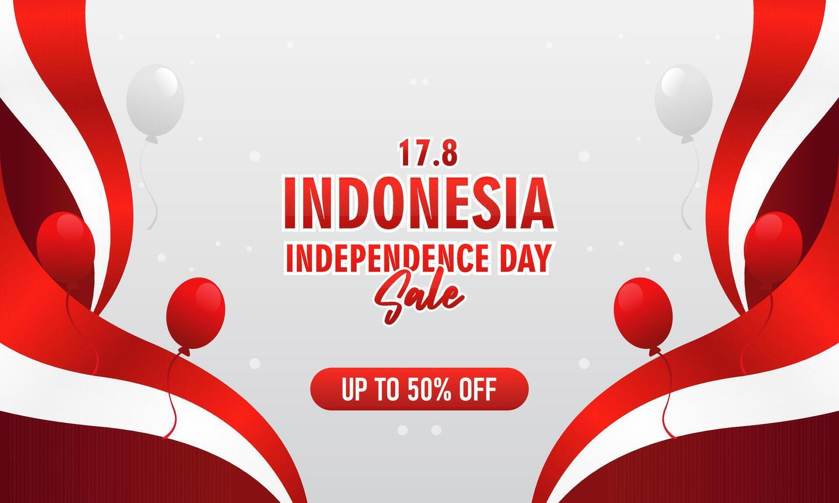 79th of august indonesian independence day sale square banner for social media post vector