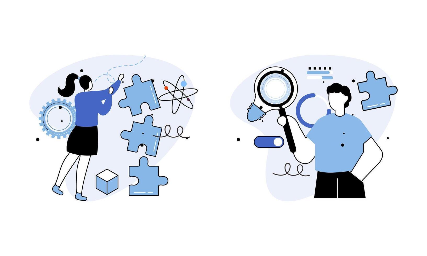 Success blossoms where inspiration and conceptual innovation concept vector