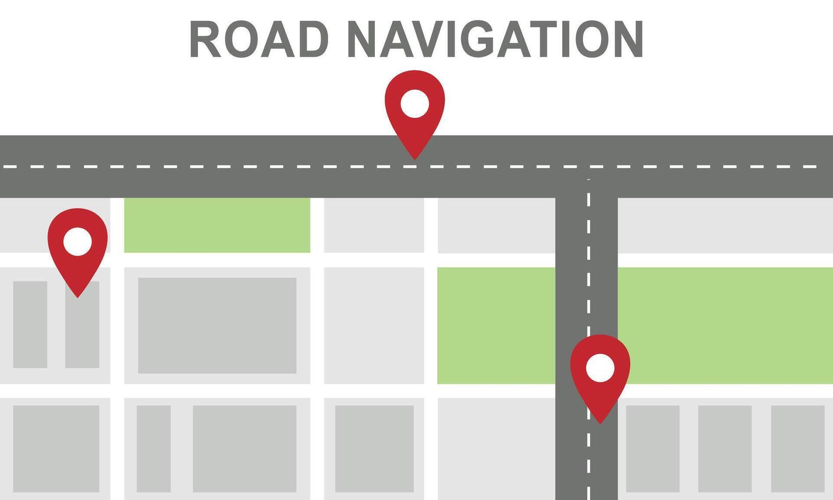 Navigation concept with pin pointer illustration vector