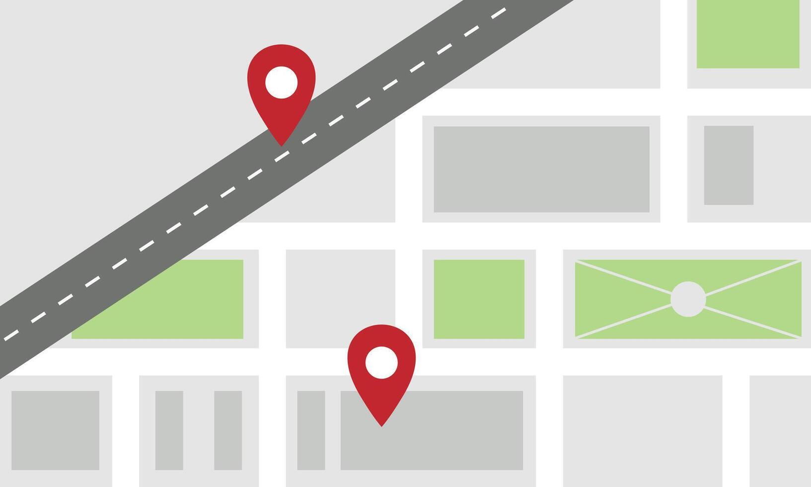 Navigation concept with pin pointer illustration vector