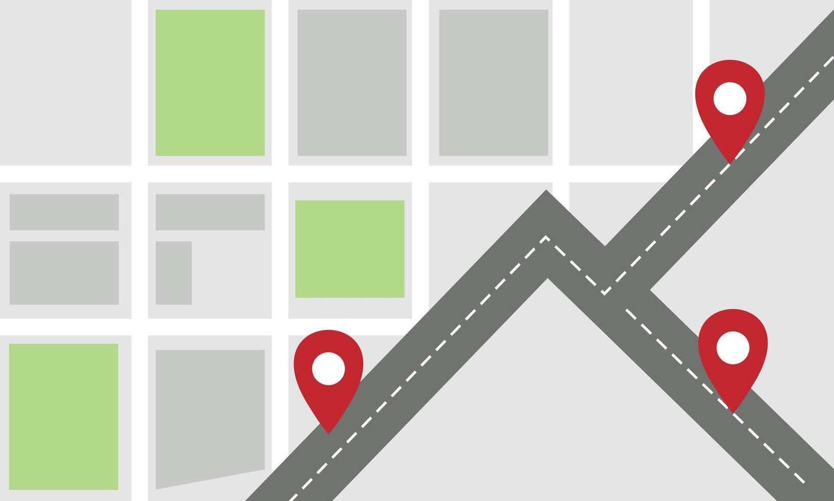 Navigation concept with pin pointer illustration vector