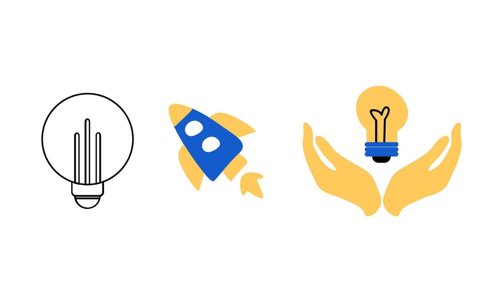 Creativity and inspiration in a modern style logo vector