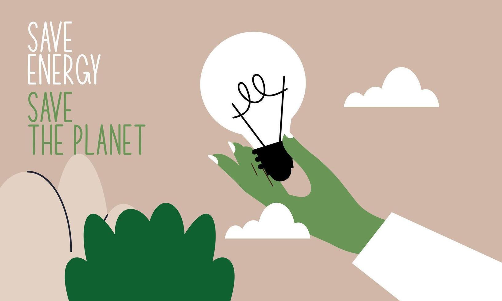 Earth day poster illustration vector